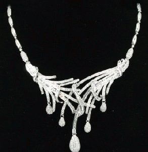925 silver zircon necklace