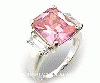 wholesale pink zircon ring